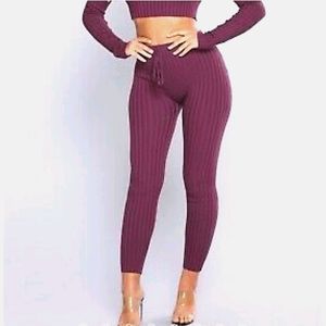 Fashion Nova Ribbed Knit-Sweater Leggings